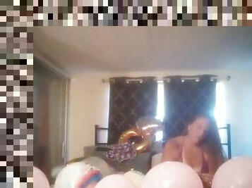Purple Diamond Popping Balloons In Bra and Panties (fan requested)