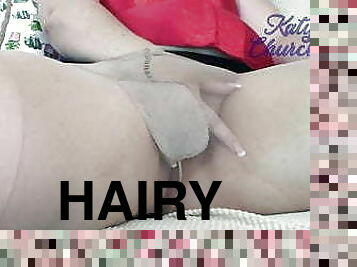 Hairy BBW in Pantyhose &amp; Stockings - Katy Churchill nylons