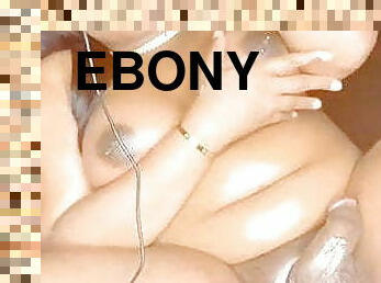 Oiled Up Ebony BBW Tranny 