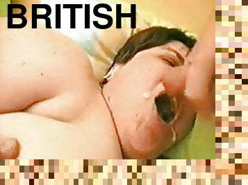 British  BBW Granny Gets Masturbated by Two Guys
