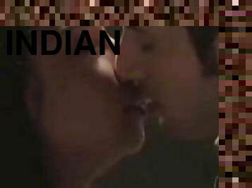 orgasme, berømthed, hindu, kyssende, sperm