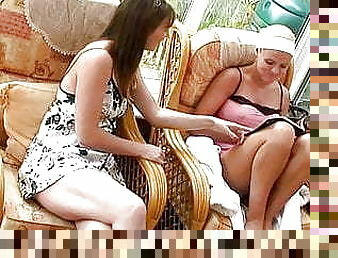 2 British Girls wanking together. 