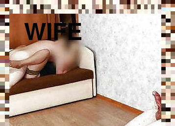Wife cheats on cuckold husband in front of him - xSanyAny