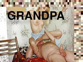 Grandpa Mireck seduces teen blonde