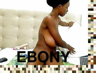 Slim Saggy Ebony Webcam Queen 4