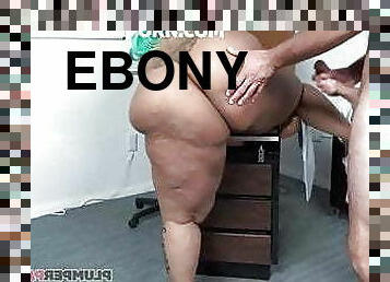 BBW ebony breast exam