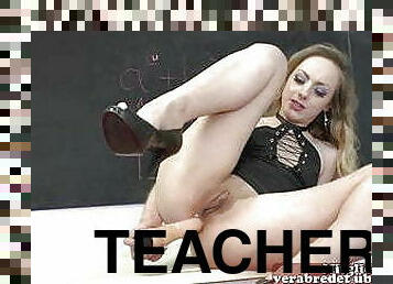 Female Teacher shows how to fuck anal in school gangbang