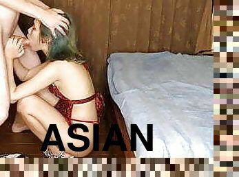 asiatisk, tjenestepige, fisse-pussy, amatør, hardcore, hjemmelavet, fødder, synsvinkel, thailænder, trusser