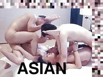 asian group sex