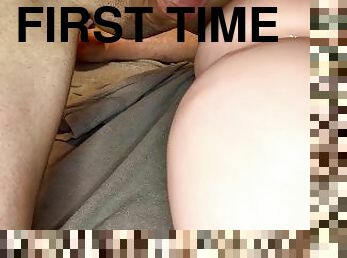 CLOSE UP First Time Anal Fuck and Cum on Realistic Sex Doll Ass with Male Moans and Dirty Talk