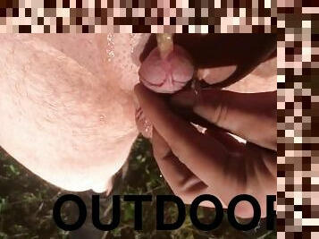Piss on myself outdoors