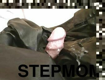 StepMom's Soft Leather Pants Make Me Cum So Hard - Leather ASMRCum