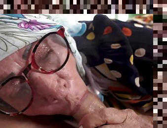 Tattooed 78 Years old mature rough ass fucked