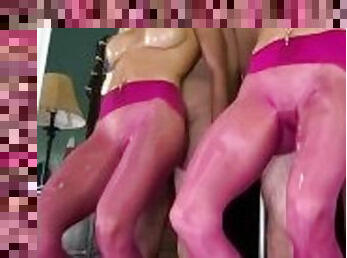 Puffy Pink Pantyhosed Pussy Pumping Penis to Perfection! Full Thigh Job at OnlyFans//SereneSiren