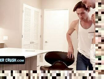 Horny Step Brother Seduces And Breeds His Young Twink Step Brother In The Kitchen