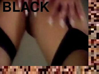 BLACK VELVET - vintage 80s lingerie striptease