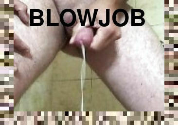 Solo Masturbation with dirty talk instructions for blowjob and clean up