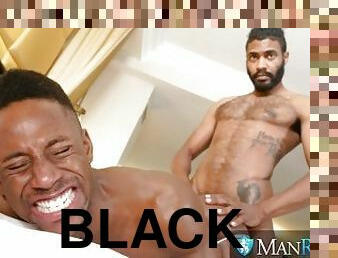 Black Muscle Daddy Fills Liam Cyber's Tight Hole With His Monster BBC