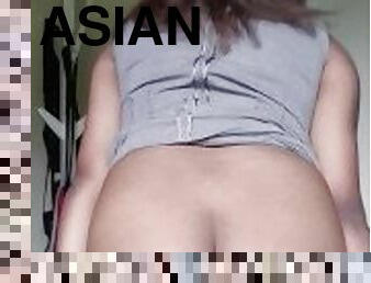 Asian Indian with perfect soft tits strips down naked