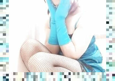 Japanese Crossdresser Mary is in the Blue Fetish Satin Night Wear ? - FULL VID ON ONLYFANS