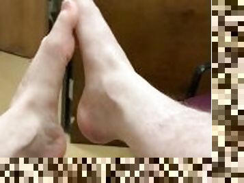 Foot Play - Otter Feet - Hairy Legs - Taking off My Shoes and Socks and Showing off My Cute Feet