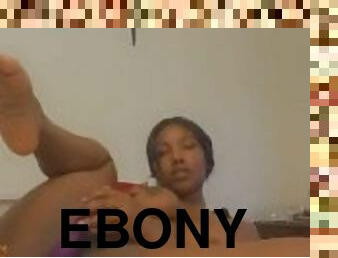 Fine Ass Ebony Making Herself Cum