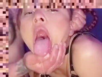 Extreme Throat Fuck Sloppy Deepthroat bitch get what she deserves