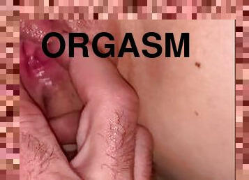 Close up teasing slowly eating fingering till orgasm. Hard fuck till creampie. MUST WATCH!!
