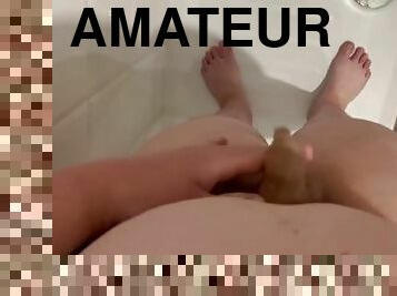 Pov: You're a teen chubby guy masturbating in the shower