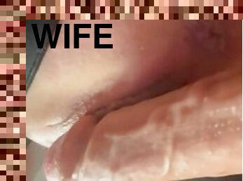 Wife asked me to fuck her with a dildo and has a screaming orgasm ????