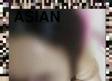 Asian girl lets me cum on her face (Asian amateur)
