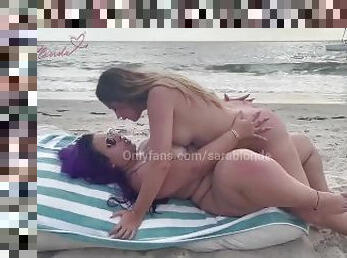 latina Culona receives a massage with happy ending on a beach in Cartagena- SaraBlonde - MaggieQueen