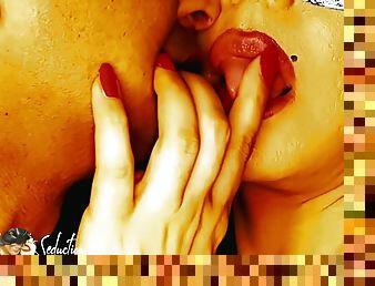 Deep Sloppy Dirty Erotic Passionate Tongue Kiss Blow His Mind French Kissing #kiss #tongue