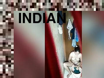 Exclusive- Indian Bhabhi Washing Her Cloths And Bathing