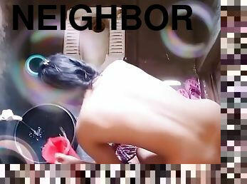 Neighbor Girl Spied In Bathroom Mms