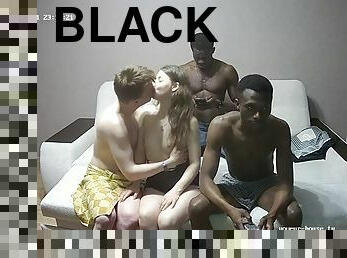 supruga, crnci, crno, kurac