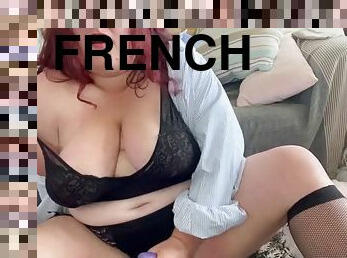 Vends-ta-culotte - JOI French BBW Brunette with Strapon