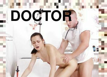 Licie C gets screwed & face glazed by her dirty doctor during a check up
