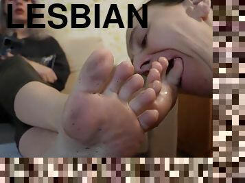 Lesbian Feet Horny MILFs Porn Video