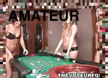 sex orgy of arousing amateurs babes playing strip poker