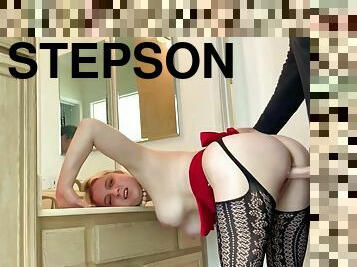 Stepson Drills His Stepmother While Stepdad Is In The Shower