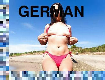 German  Milf pick up for beach outdoor sexdate