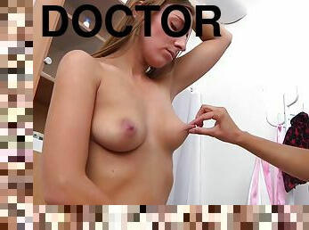 Young Gyno Doctor Touches Tender Nipple Of Czech Brunette