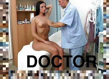 Young Brunette Visits Kinky Doctor Having Many Sex Toys