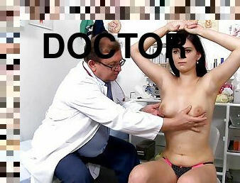 Freaky Old Doctor Touch Young Big Boobs Of New Patient