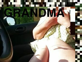 bedstemor, fest, bedste, bil