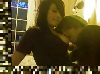 Chubby brunette babe sex groped and fucked on groping webcam
