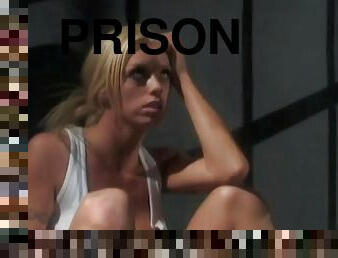 hardcore, gwiazda-porno, pończochy, blondynka, piękne, więzienie