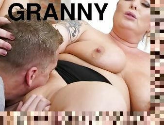 Sexy redhead granny is hornier than ever