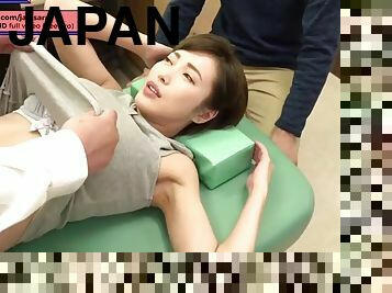 Hot japanese housewife fucking old doctor during checkup